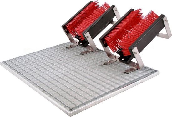 FloorMAX Exklusiv professionele voetenveger - Schoenborstel met rooster Dubbel - FloorMax