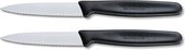 Victorinox Swiss Classic Paring Knife Wavy Edge 8 cm Black x 2 pack