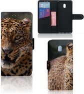 Xiaomi Redmi 8A Telefoonhoesje met Pasjes Luipaard