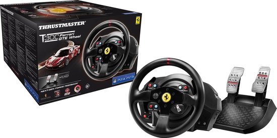 Thrustmaster T300 Ferarri GTE Racestuur - Zwart (PS4 + PS3+ PC)