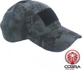 VICTOR CAP - Baseball pet - 3 Velcro patch embleemes - Zwarte Python Camo - One size fits all