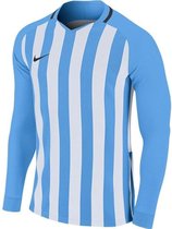 Nike Striped Division III Voetbalshirt Lange Mouw Kinderen - Hemelsblauw / Wit | Maat: 164