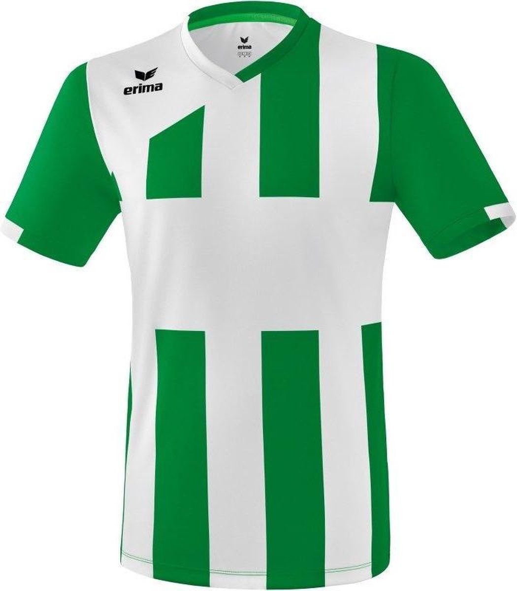 Erima Siena 3.0 Shirt Korte Mouw Kinderen - Smaragd / Wit | Maat: 164