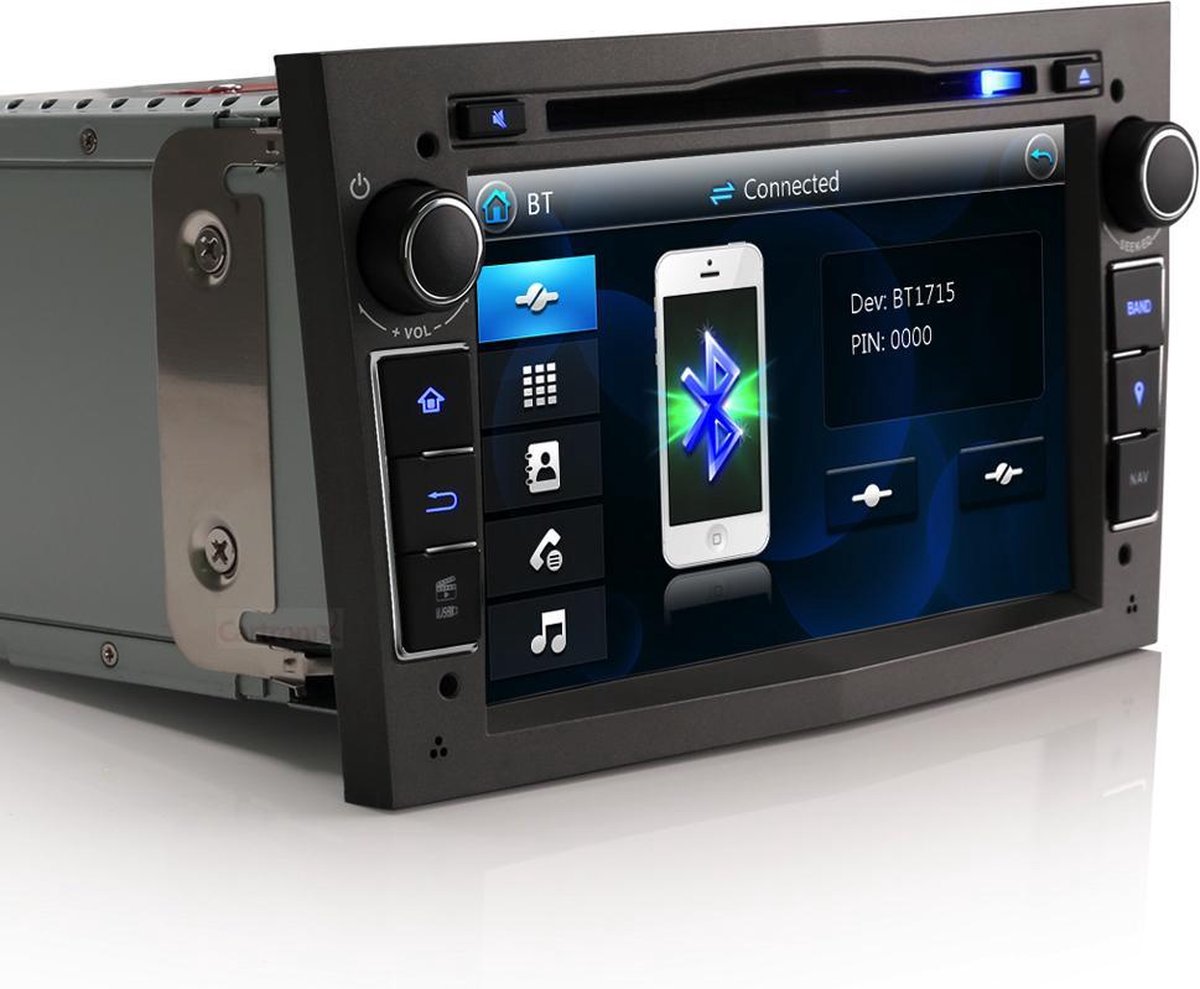 JVC 2din Bluetooth mp3 volant USB Autoradio pour Opel Zafira Corsa D Astra H améliorée 