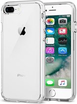 Hoesje Geschikt voor iPhone 7/8 Plus Hoesje Siliconen Case Hoes - Hoes Geschikt voor iPhone 7/8 Plus Hoes Cover Case - Transparant