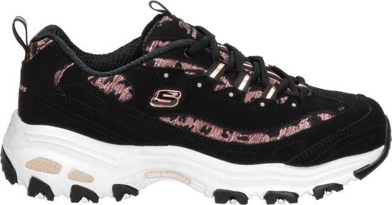 Skecher D'Lites dames dad sneaker - Zwart - Maat 37 | bol.com