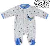 Baby Rompertje met Lange Mouwen Mickey Mouse 74611 Grijs Blauw