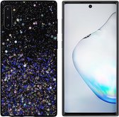 BackCover Spark Glitter TPU + PC voor Samsung Note 10 Plus Blauw