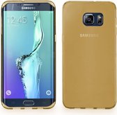 CoolSkin3T TPU Case voor Samsung Galaxy S6 Edge+ Transparant Goud