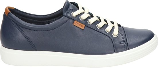 Ecco Soft 7 dames sneaker - Blauw - Maat 39 | bol.com