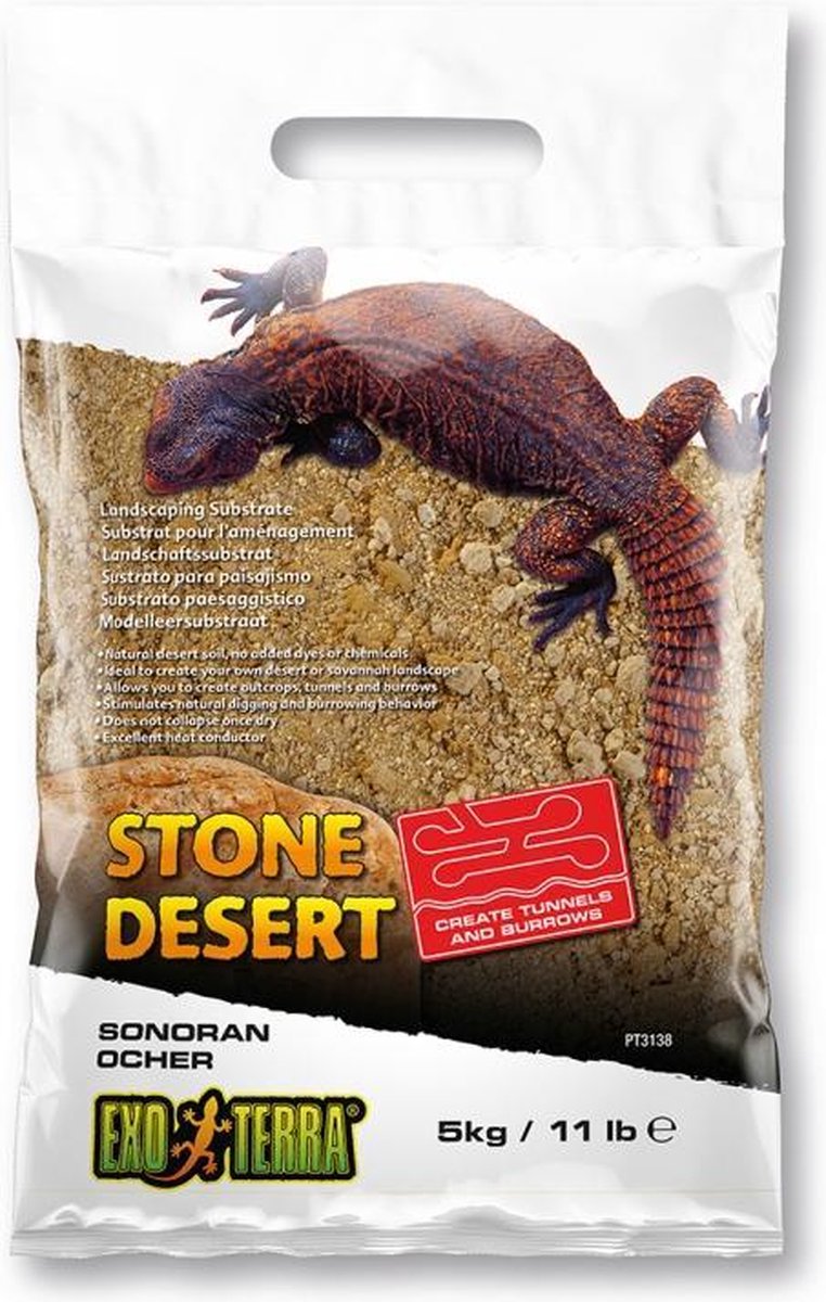 EX stone desert substraat sonoran ocher 10kg oker - Exo Terra