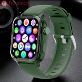 2023 Nieuwe Full Touch Smartwatch Gezondheid Bloeddruk Fitness Smart Groene Horloge Waterdichte Slimme Horloge Militaire Sport Smart-Horloge 123+ Sport Opties
