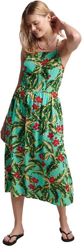Superdry Vintage Cami Maxi Dress Vert XL Femme