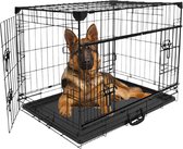 MaxxPet Hondenbench - Bench - Bench voor honden - Hondenbench Opvouwbaar - 107 x 70 x 78 cm - Zwart