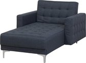 Beliani ABERDEEN - Chaise longue - grijs - polyester