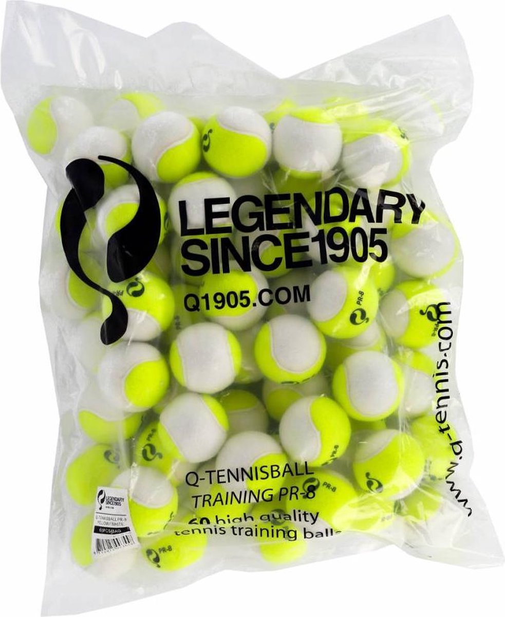 Quick Q-Tennisbal Training PR : 60 Witte Tennisballen