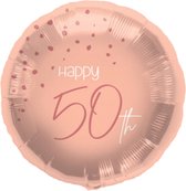 Folat - Folieballon 50 jaar Elegant Lush Blush 45cm