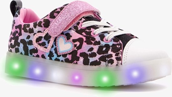Blue Box meisjes sneakers met lichtjes - Roze - Maat 28 - Uitneembare zool  | bol.com