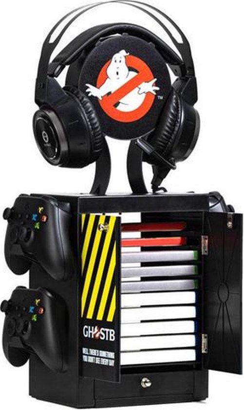 Numskull - Ghostbusters - Officiele Luxe Gaming Opbergtoren voor 4 Controllers - 10 Games - Koptelefoon