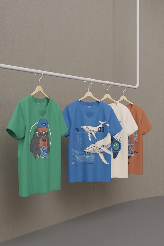 Name it t-shirt garçons - vert - NKMkads - taille 116