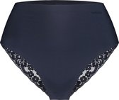 ten Cate Basics high waist brazilian met kant dark navy voor Dames | Maat XL