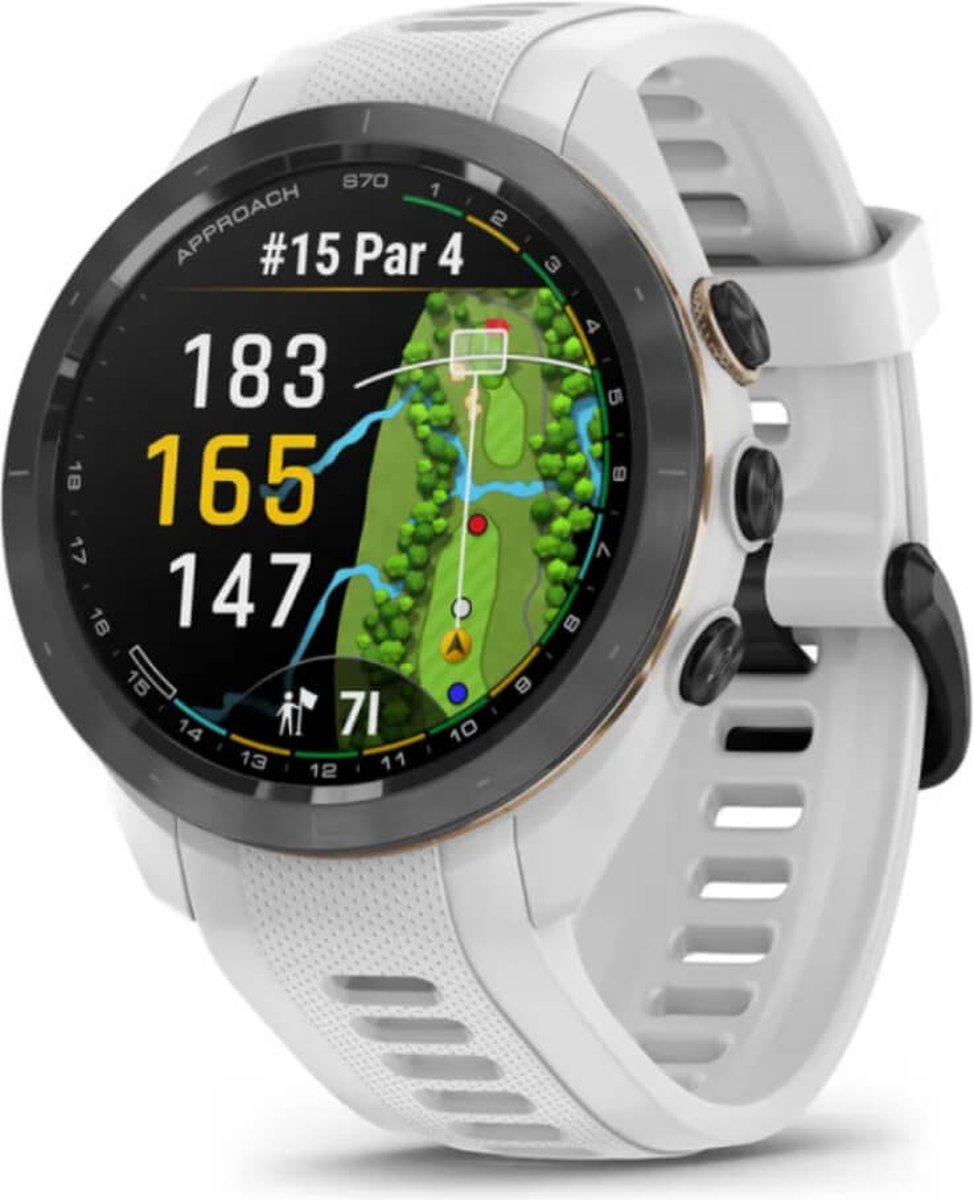 Garmin Approach S70 Premium GPS Golfhorloge 42 mm - Wit