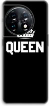 Case Company® - Hoesje geschikt voor OnePlus 11 hoesje - Queen zwart - Soft Cover Telefoonhoesje - Bescherming aan alle Kanten en Schermrand