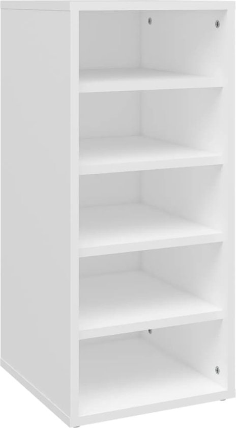 vidaXL-Schoenenkast-31,5x35x70-cm-bewerkt-hout-wit