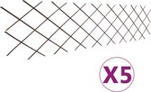 vidaXL-Tuinlatwerken-5-st-180x60-cm-wilgenhout