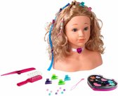 Klein Toys Princess Coralie make-up en hairstylinghoofd "Sophia"- incl. make-up doos, haartools en versieringen - make-up dermatologisch getest