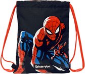 Rugtas met Koordjes Spiderman Hero Zwart (26 x 34 x 1 cm)