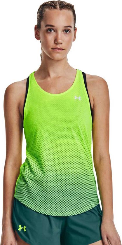 Under Armour Streaker Wind Mouwloos T-shirt Groen L Vrouw