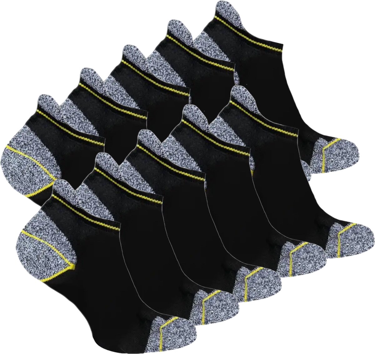 Heren werk sneakersokken 43-46 | 10 paar