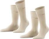 Esprit Basic Uni 2-Pack duurzaam organisch katoen multipack sokken heren beige - Maat 43-46