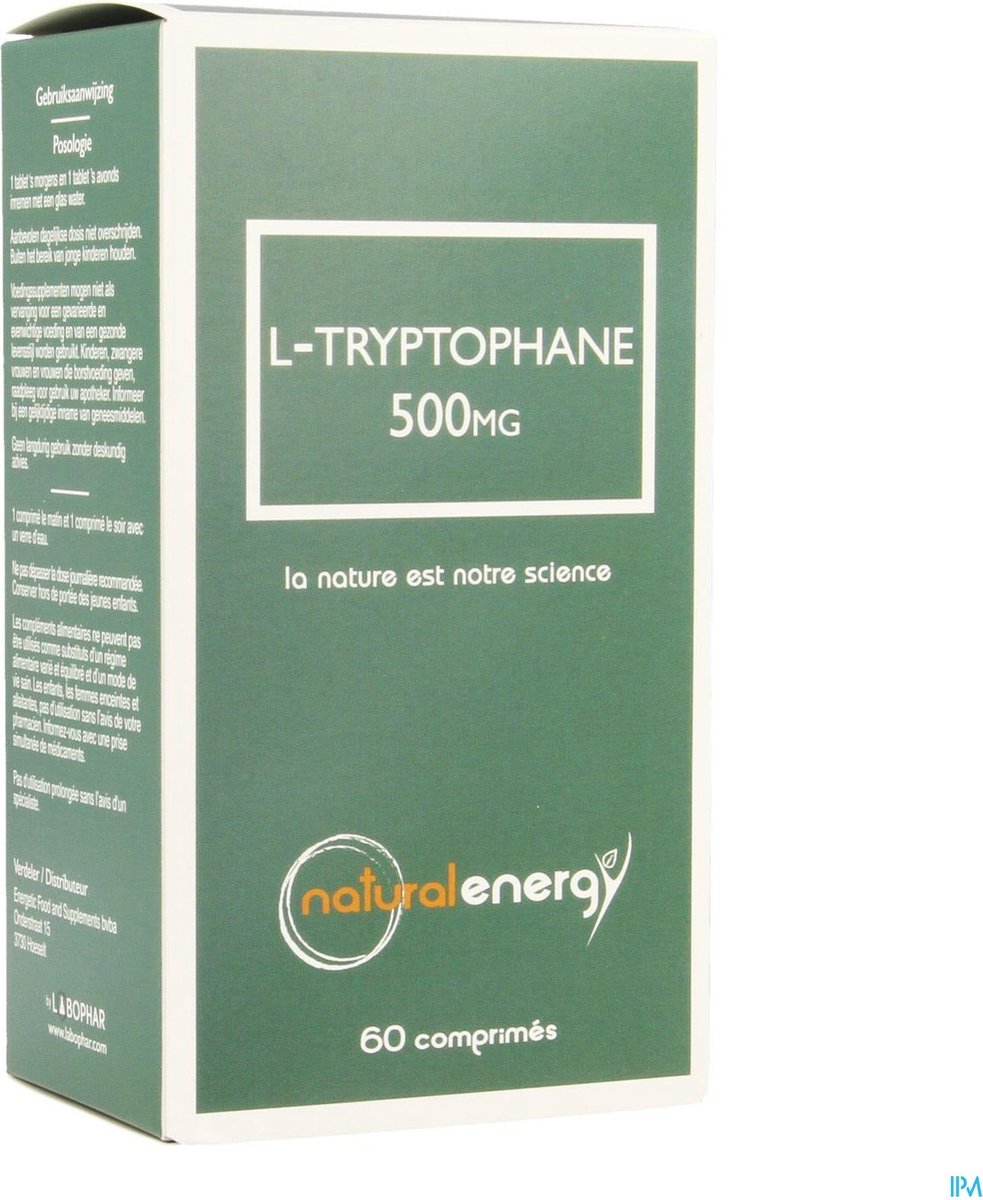 Goedkoopste Natural Energy Aminozuren L-tryptofaan 500mg Tabletten 60tabletten