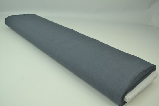 50 mètres de coton biologique op rol - Grijs - 150cm de large