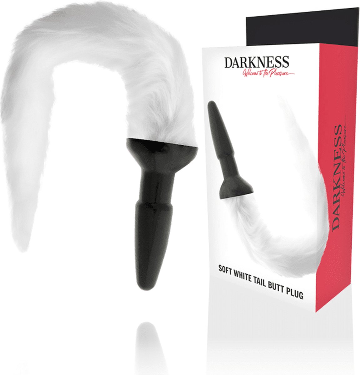 DARKNESS ANAL | Darkness Tail Butt Silicone Plug -white