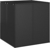 vidaXL - Tuinbox - 100x97,5x104 - cm - polyetheen - rattan - zwart