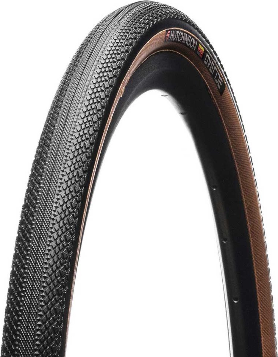 Hutchinson Gravel Tyre Overide Buitenband 700x38 Tubeless Ready Black/Tan