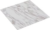vidaXL Plancher auto-adhésif 5,11 m² PVC effet marbre blanc
