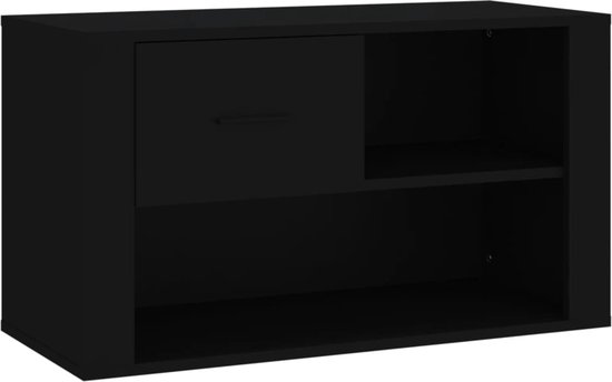 vidaXL-Schoenenkast-80x35x45-cm-bewerkt-hout-zwart