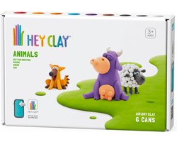 foto van Hey Clay - Boetseerklei Dieren - 3 figuren - Hond / Schaap / Koe