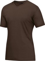 Jako Team V-Hals T-Shirt - Voetbalshirts  - bruin - L