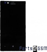 Nokia Lumia 720 Lcd Display + Touchscreen + frame Zwart 00809K8