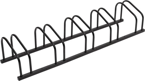 Relaxdays Fietsenrek 5 Fietsen Verchroomd Staal 130 Cm Fietsenstandaard Fiets Standaard 590674095