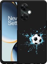 Cazy Hoesje Zwart geschikt voor OnePlus Nord CE 3 Lite 5G Soccer Ball
