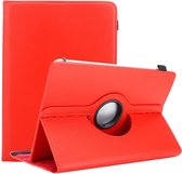 Cadorabo Tablet Hoesje geschikt voor Medion LifeTab P10610 in ROOD - 360 graden beschermhoes van imitatieleer met standfunctie en elastische band