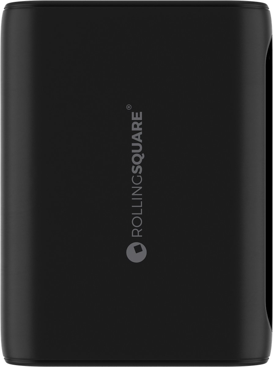 Rolling Square Powerbank Draagbaar 10000mAh - USB-C & USB-A - 20W Snellader voor Telefoon & Laptop - Zwart — cadeau in Gadgets - foto 3