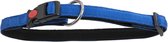 merkloos Halsband Nylon met zachte voering en snelsluiting 25 mm x 50-65 cm Blauw