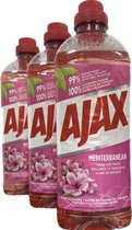 Ajax Nettoyant tout usage - Touches méditerranéennes de fleur de cerisier - 3 x 1l